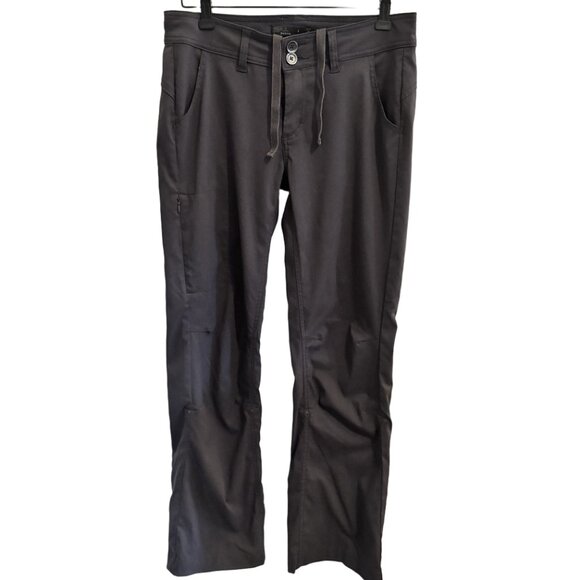 🌿 prAna Halle Pant in Dark Charcoal | Size 4 | Low Rise Straight Leg - Picture 7 of 11